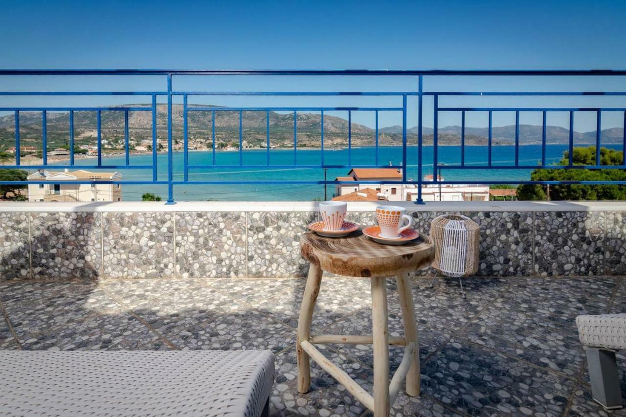 Seaview Flat Steps To The Beach Karavostasi  Exteriör bild